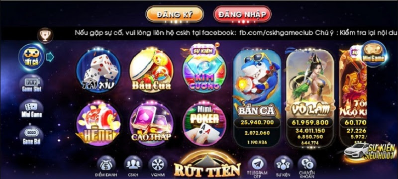 Sản phẩm game đa dạng tại Bich Club