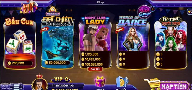 Slot game nổ hũ cực hấp dẫn tại Rikvip