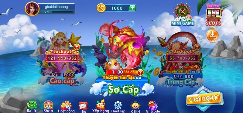 Giao diện đã mắt của cổng game Bancah5