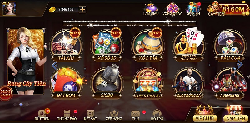 Giao diện đẹp mắt tại cổng game Twin