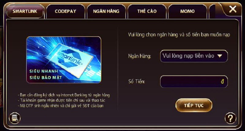 Macau Club có đa dạng phương thức giao dịch