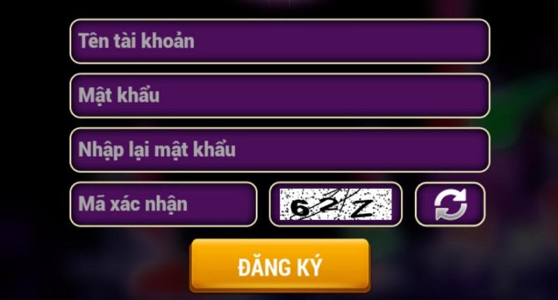 Đăng ký tài khoản tại cổng game Fang88