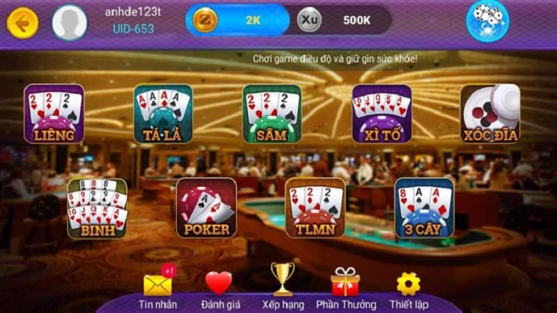 Game nổi bật tại Gin Club