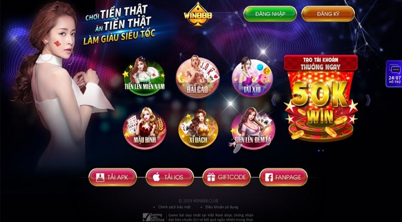 Kho game đa dạng của cổng game Win888