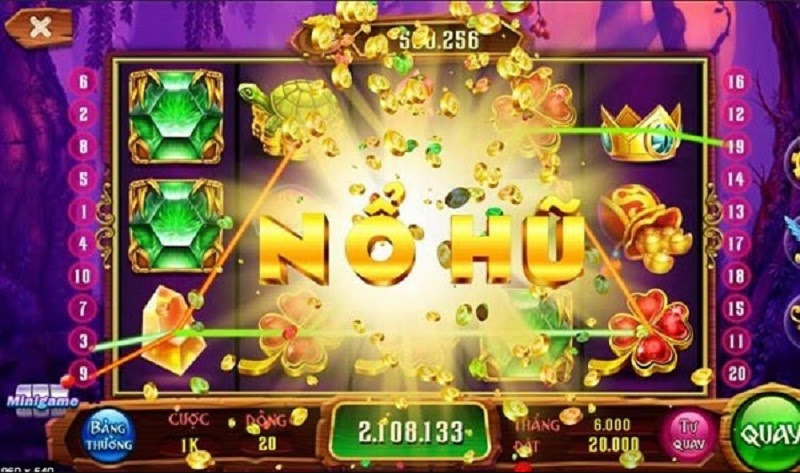 Cổng game sở hữu những slots nổ hũ siêu hấp dẫn